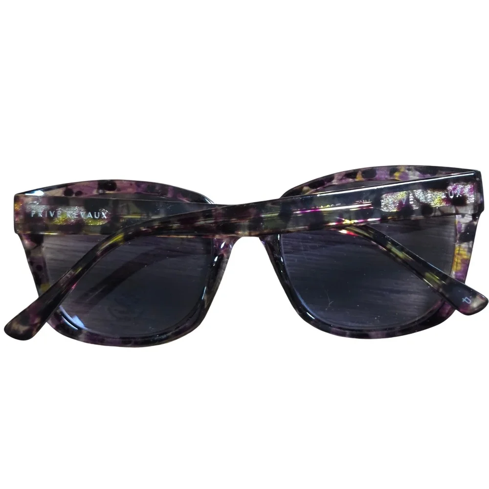 Prive Revaux Mile High HKZ Purple Tortoise Readers +3.00 Sunglasses Retro Chic